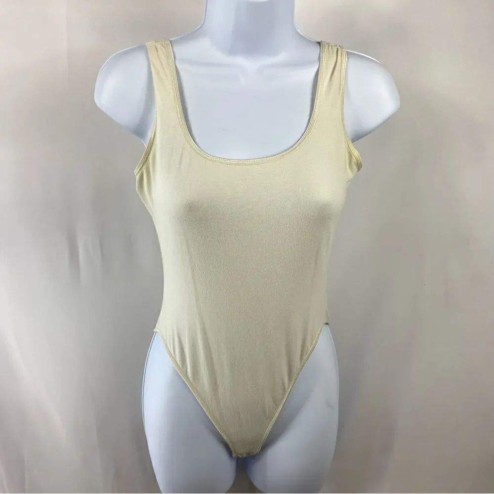 Vintage Ann Taylor Loft cream bodysuit Size small